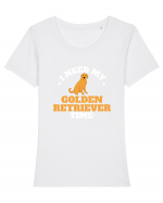 GOLDEN RETRIEVER Tricou mânecă scurtă guler larg fitted Damă Expresser