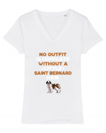 SAINT BERNARD Tricou mânecă scurtă guler V Damă Evoker