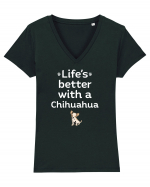 CHIHUAHUA Tricou mânecă scurtă guler V Damă Evoker