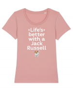 JACK RUSSELL Tricou mânecă scurtă guler larg fitted Damă Expresser