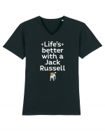 JACK RUSSELL Tricou mânecă scurtă guler V Bărbat Presenter