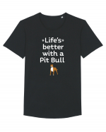 PIT BULL  Tricou mânecă scurtă guler larg Bărbat Skater