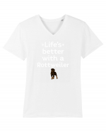 ROTTWEILLER Tricou mânecă scurtă guler V Bărbat Presenter