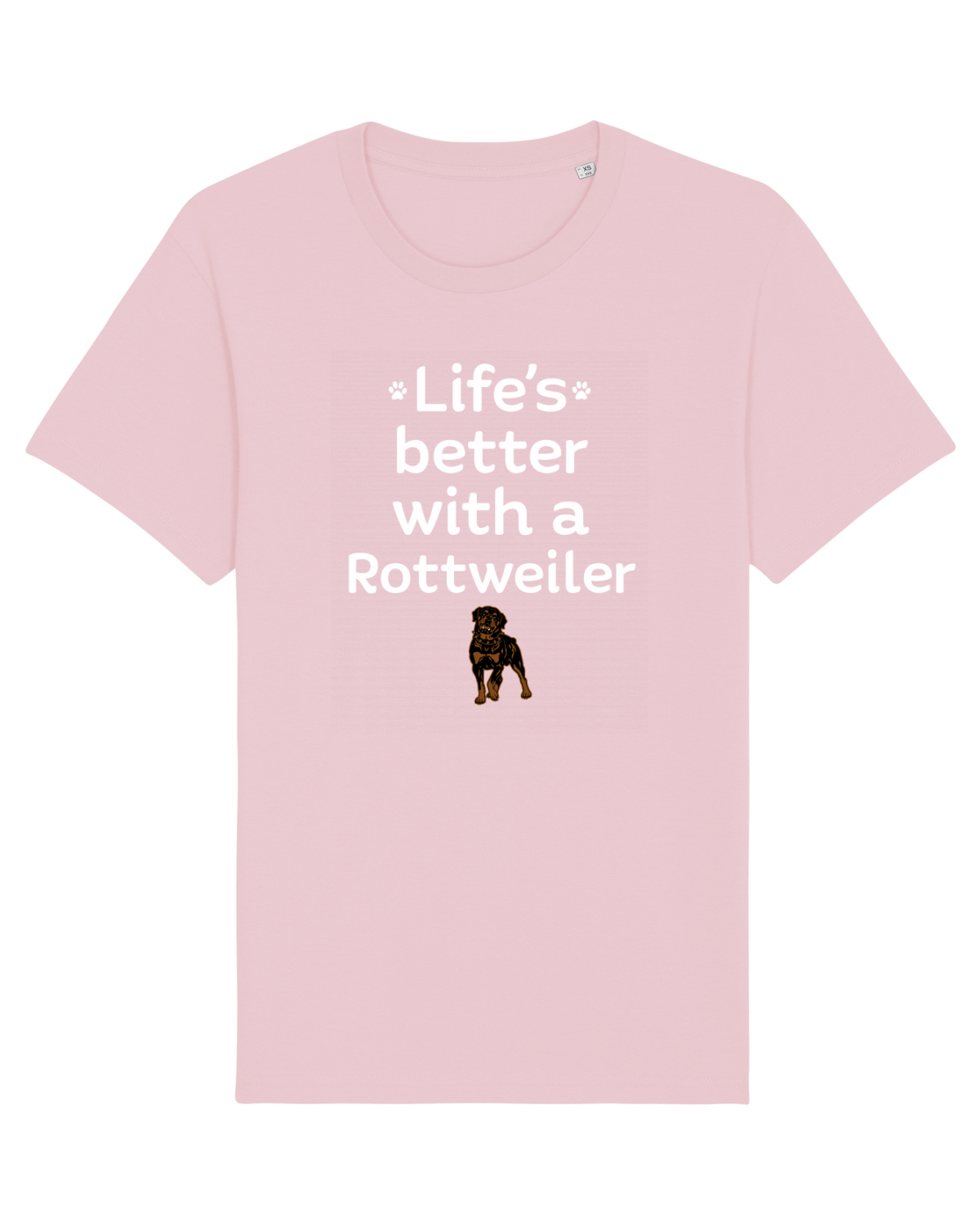 Tricou mânecă scurtă Unisex Rocker Cotton Pink