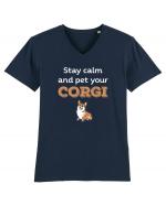 CORGI Tricou mânecă scurtă guler V Bărbat Presenter