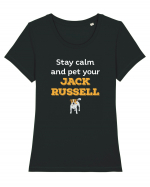 JACK RUSSELL Tricou mânecă scurtă guler larg fitted Damă Expresser