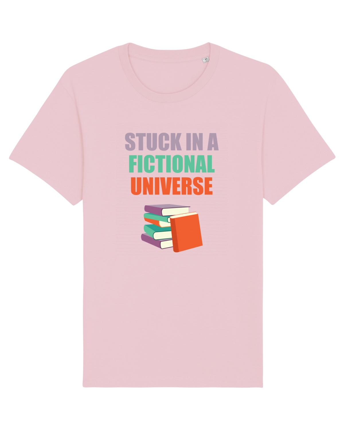 Tricou mânecă scurtă Unisex Rocker Cotton Pink