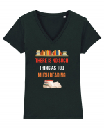 READING BOOKS Tricou mânecă scurtă guler V Damă Evoker