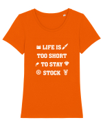LIFE Tricou mânecă scurtă guler larg fitted Damă Expresser