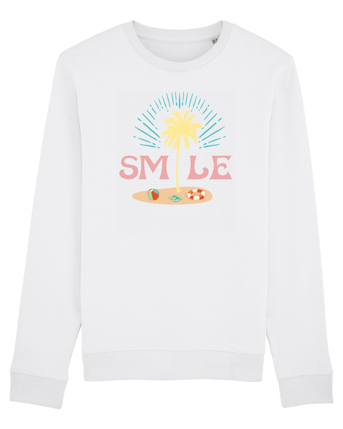 Bluză mânecă lungă Unisex Rise White