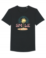 SMILE Tricou mânecă scurtă guler larg Bărbat Skater