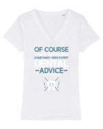DENTIST Tricou mânecă scurtă guler V Damă Evoker