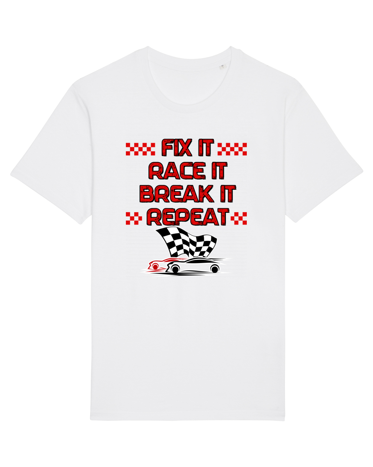 Tricou mânecă scurtă Unisex Rocker White