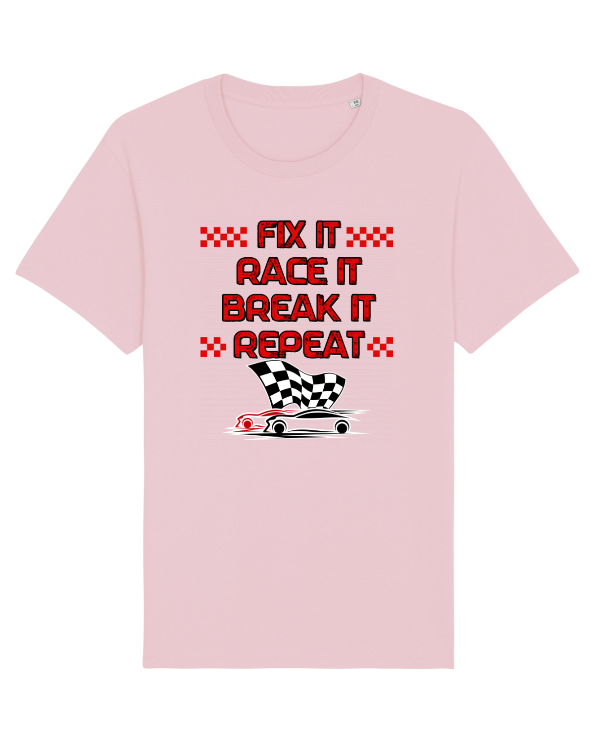 Tricou mânecă scurtă Unisex Rocker Cotton Pink