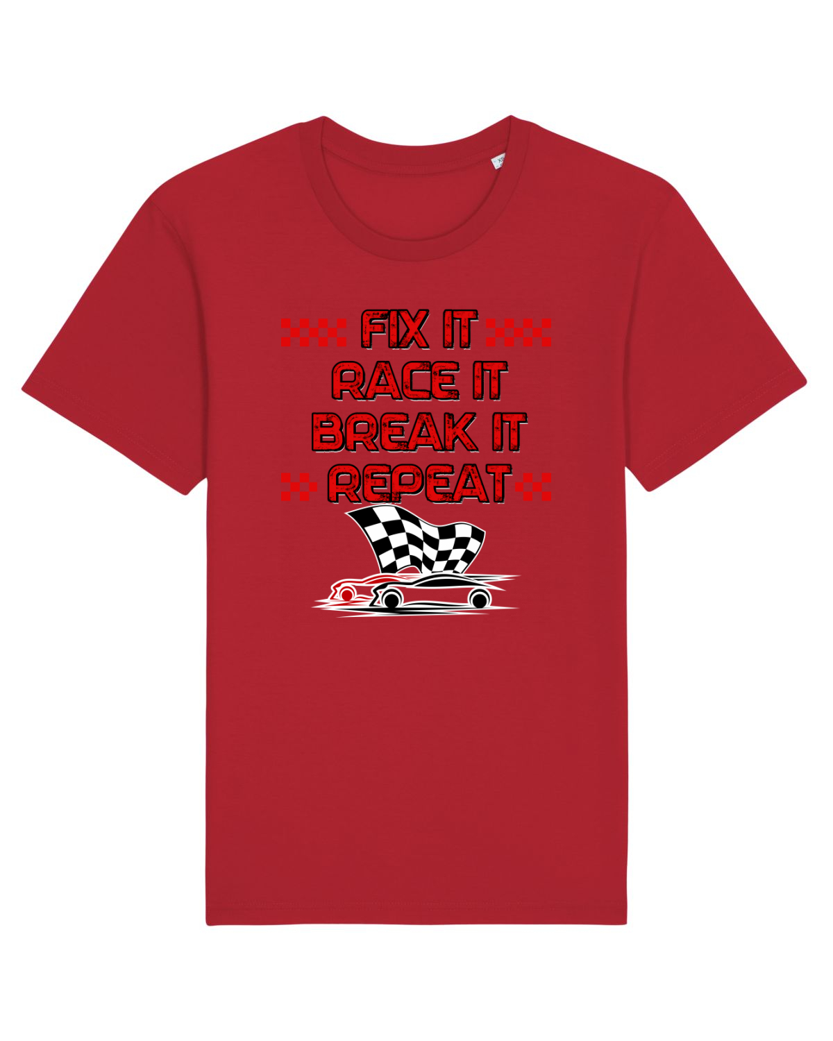 Tricou mânecă scurtă Unisex Rocker Red