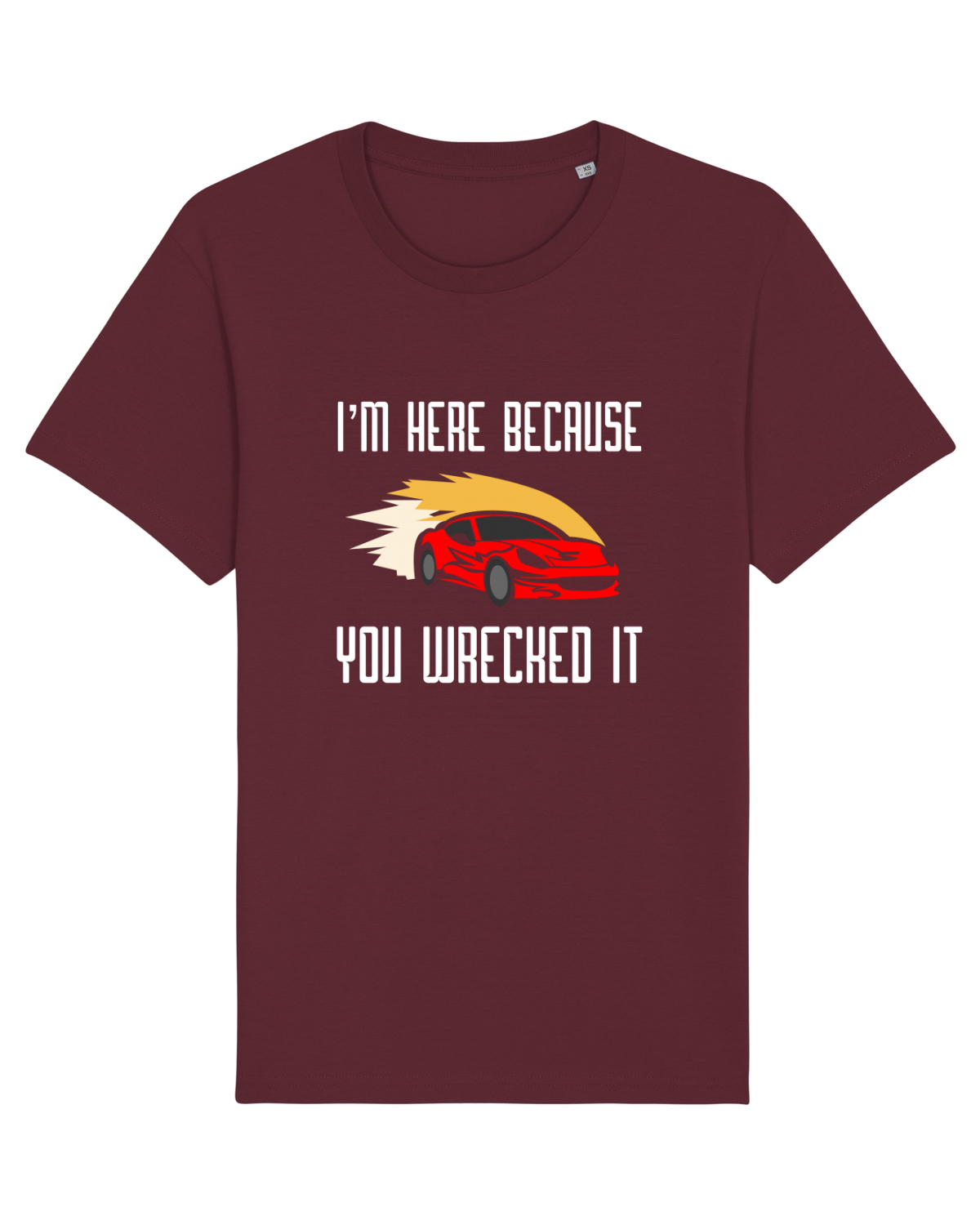 Tricou mânecă scurtă Unisex Rocker Burgundy