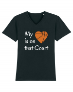 BASKETBALL  Tricou mânecă scurtă guler V Bărbat Presenter