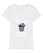 PLACE OPINIONS Tricou mânecă scurtă guler V Damă Evoker