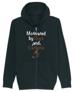 DOGS AND COFFEE Hanorac cu fermoar Unisex Connector