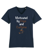 DOGS AND COFFEE Tricou mânecă scurtă guler V Bărbat Presenter