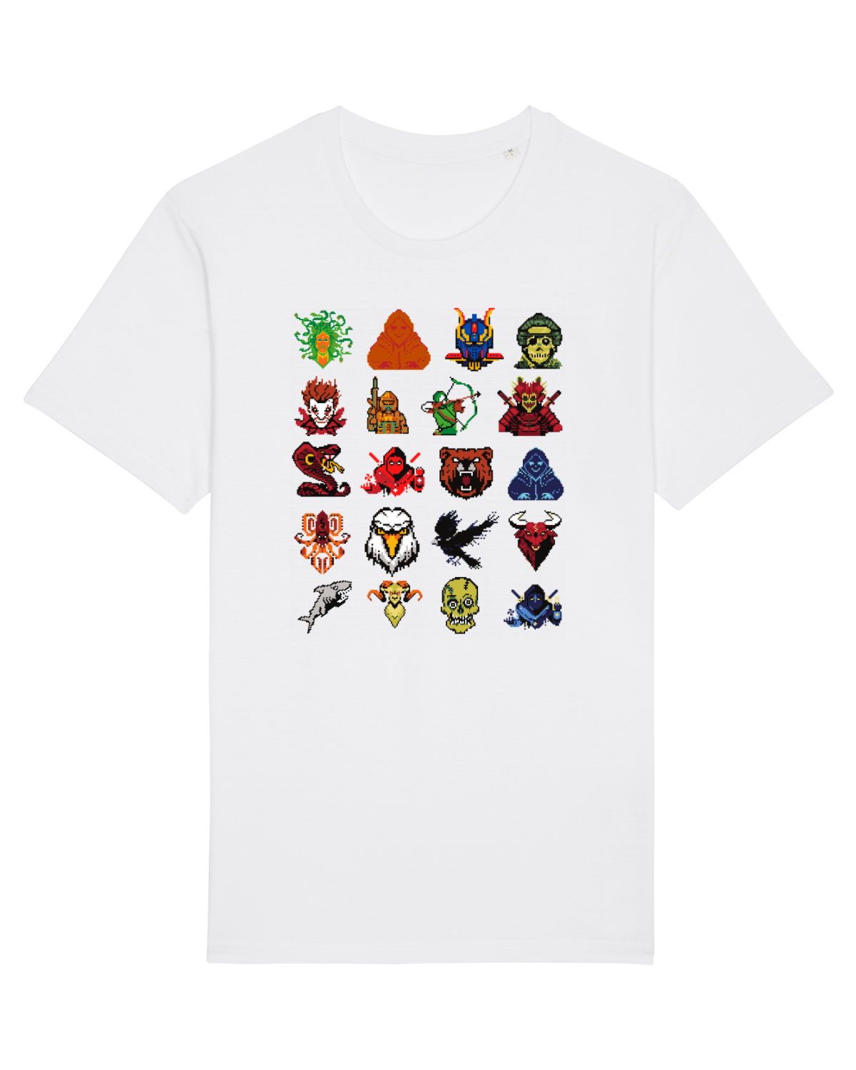 Tricou mânecă scurtă Unisex Rocker White