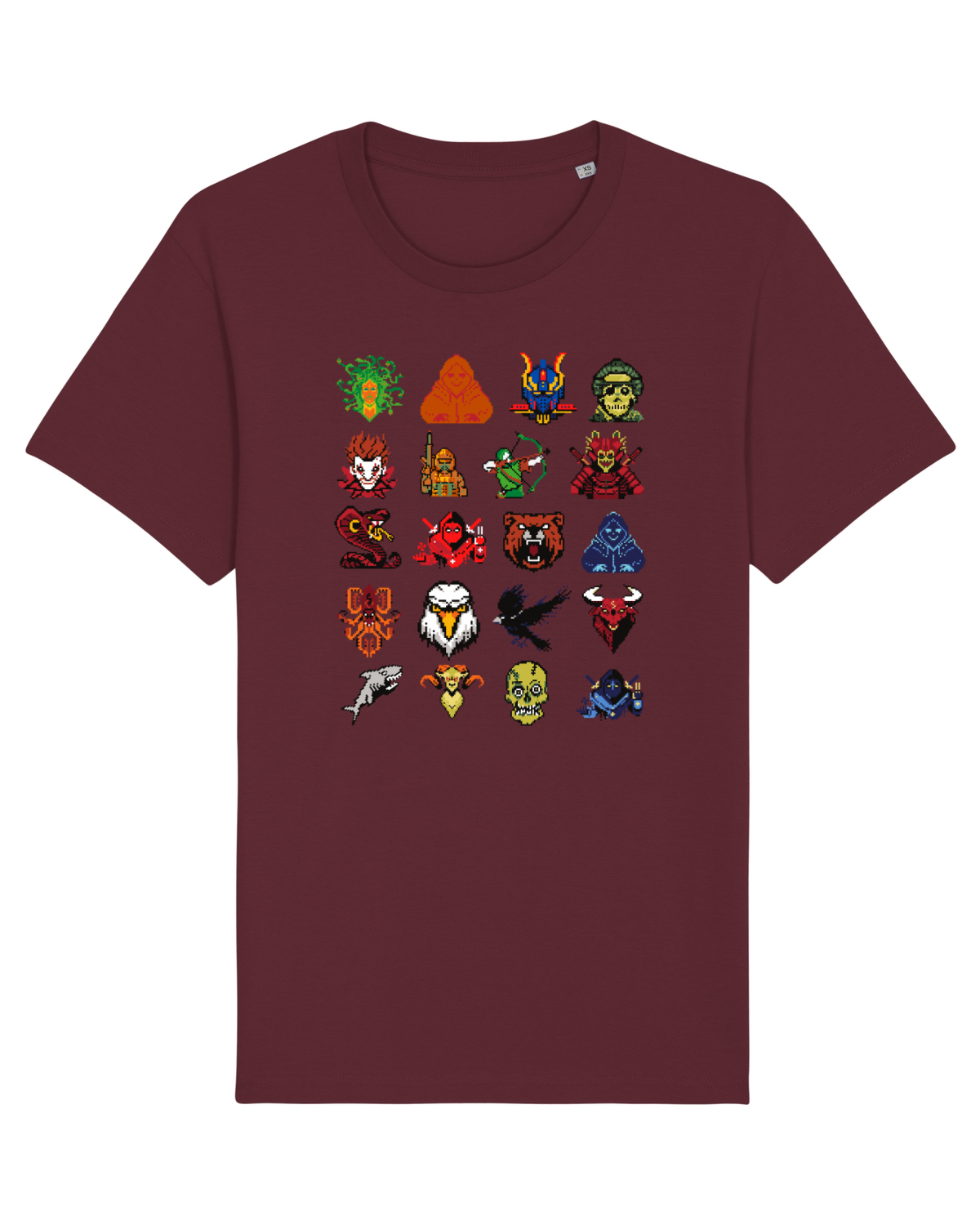 Tricou mânecă scurtă Unisex Rocker Burgundy
