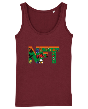 NFT Pixel Art Burgundy