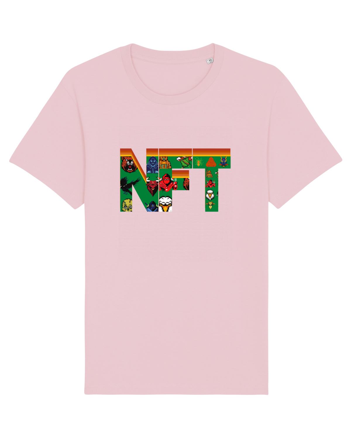 Tricou mânecă scurtă Unisex Rocker Cotton Pink