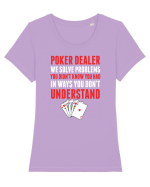 POKER Tricou mânecă scurtă guler larg fitted Damă Expresser
