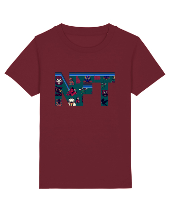 NFT Pixel Art Burgundy