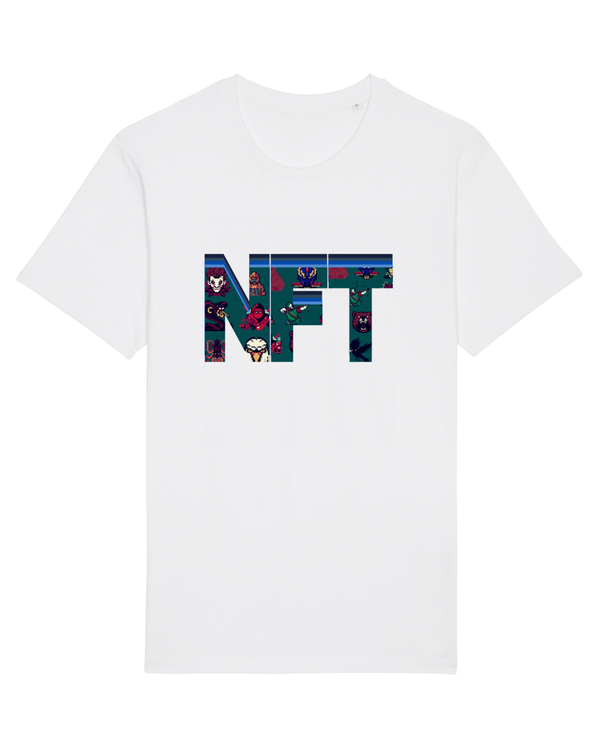 Tricou mânecă scurtă Unisex Rocker White
