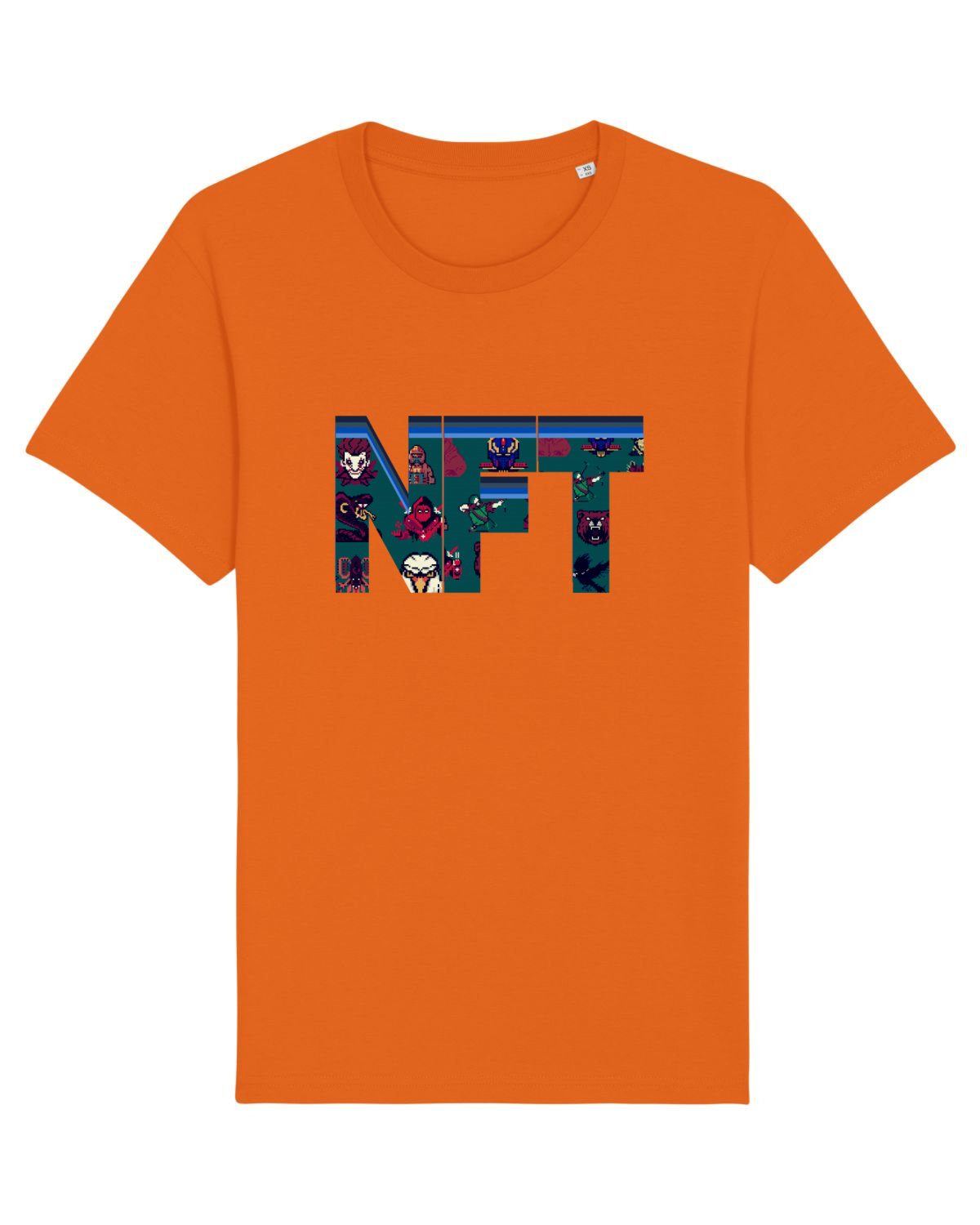 Tricou mânecă scurtă Unisex Rocker Bright Orange