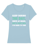 WRITER Tricou mânecă scurtă guler larg fitted Damă Expresser