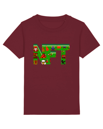 NFT Pixel Art Burgundy