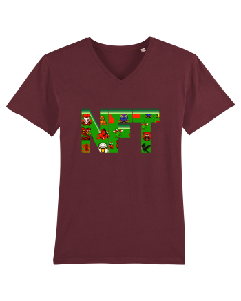 NFT Pixel Art Burgundy