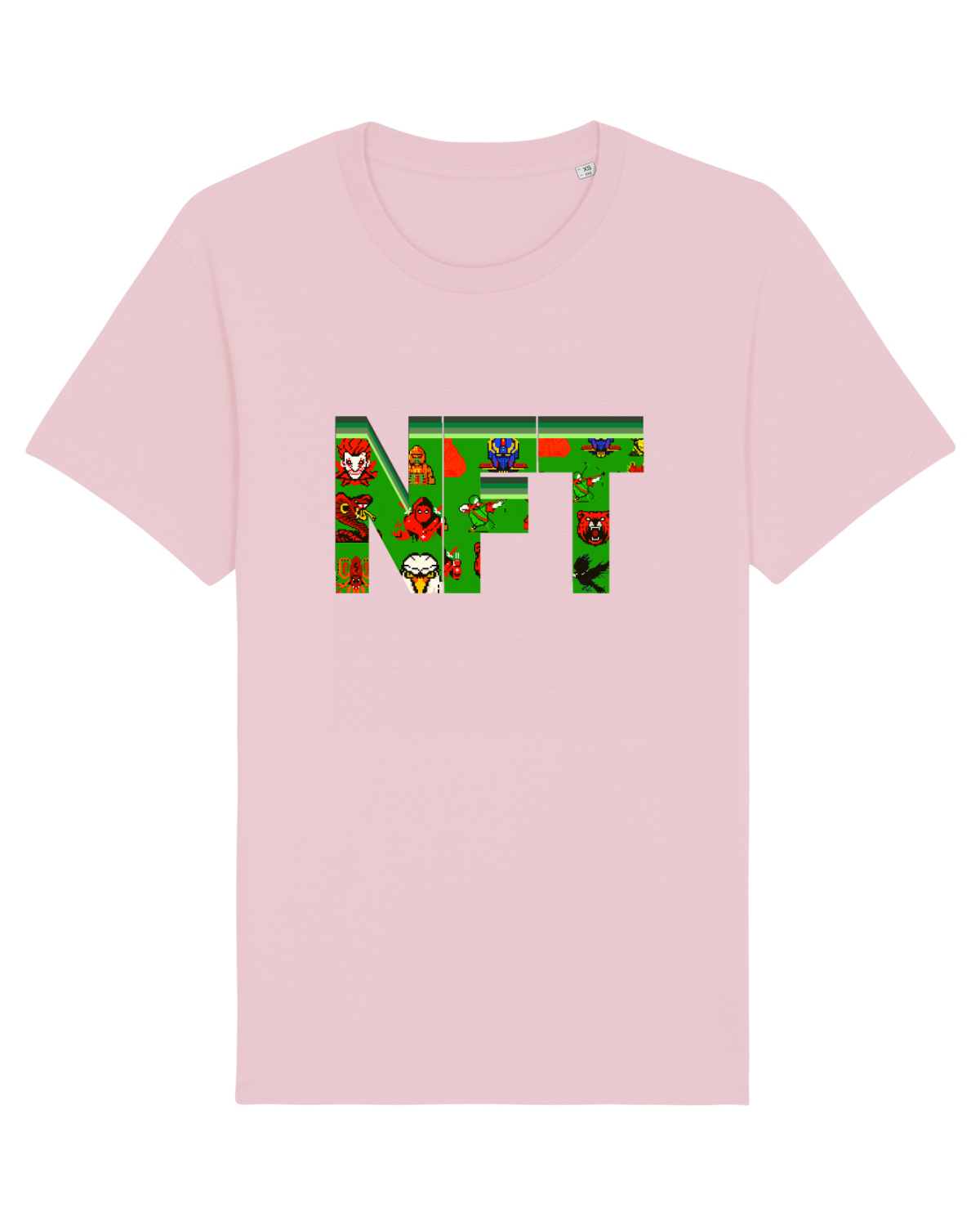 Tricou mânecă scurtă Unisex Rocker Cotton Pink