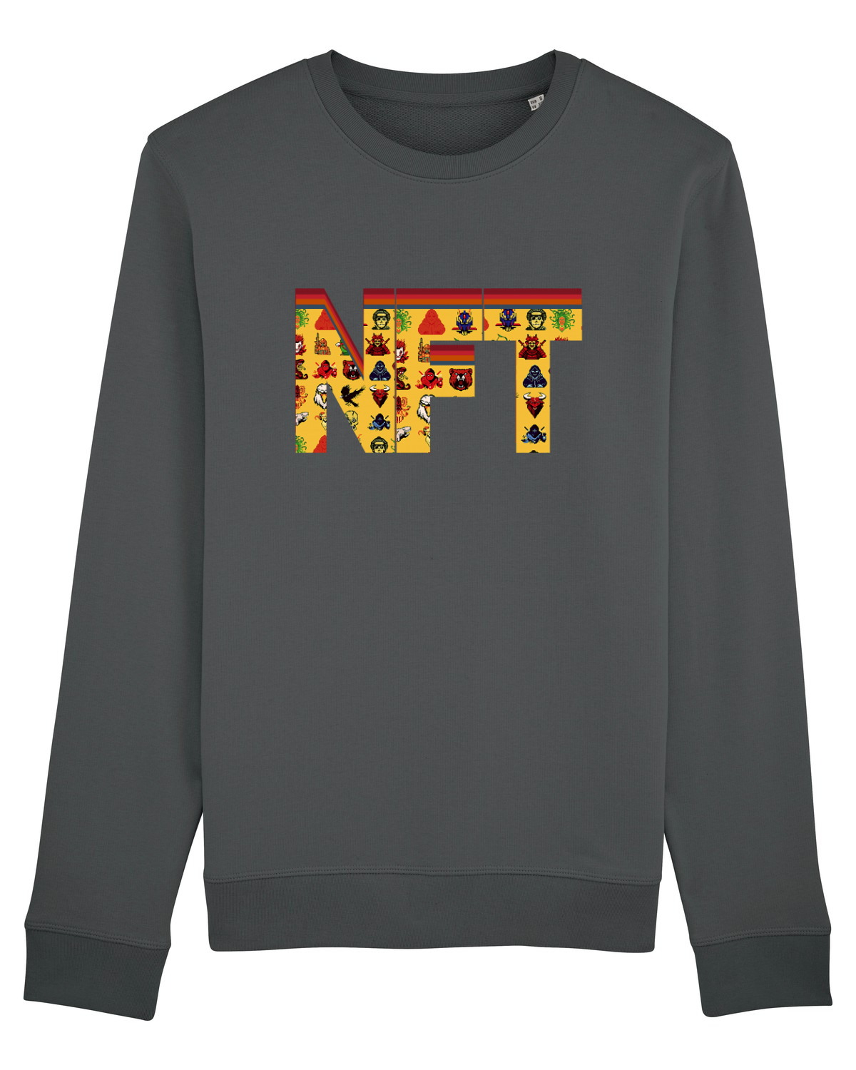 Bluză mânecă lungă Unisex Rise Anthracite