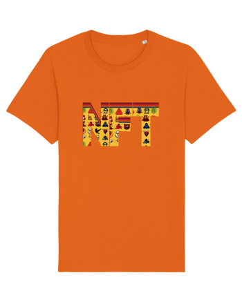 NFT Pixel Art Bright Orange
