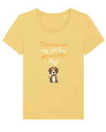 VETERINARIAN Tricou mânecă scurtă guler larg fitted Damă Expresser