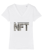 NFT Pixel Art Tricou mânecă scurtă guler V Damă Evoker