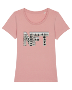 NFT Pixel Art Tricou mânecă scurtă guler larg fitted Damă Expresser