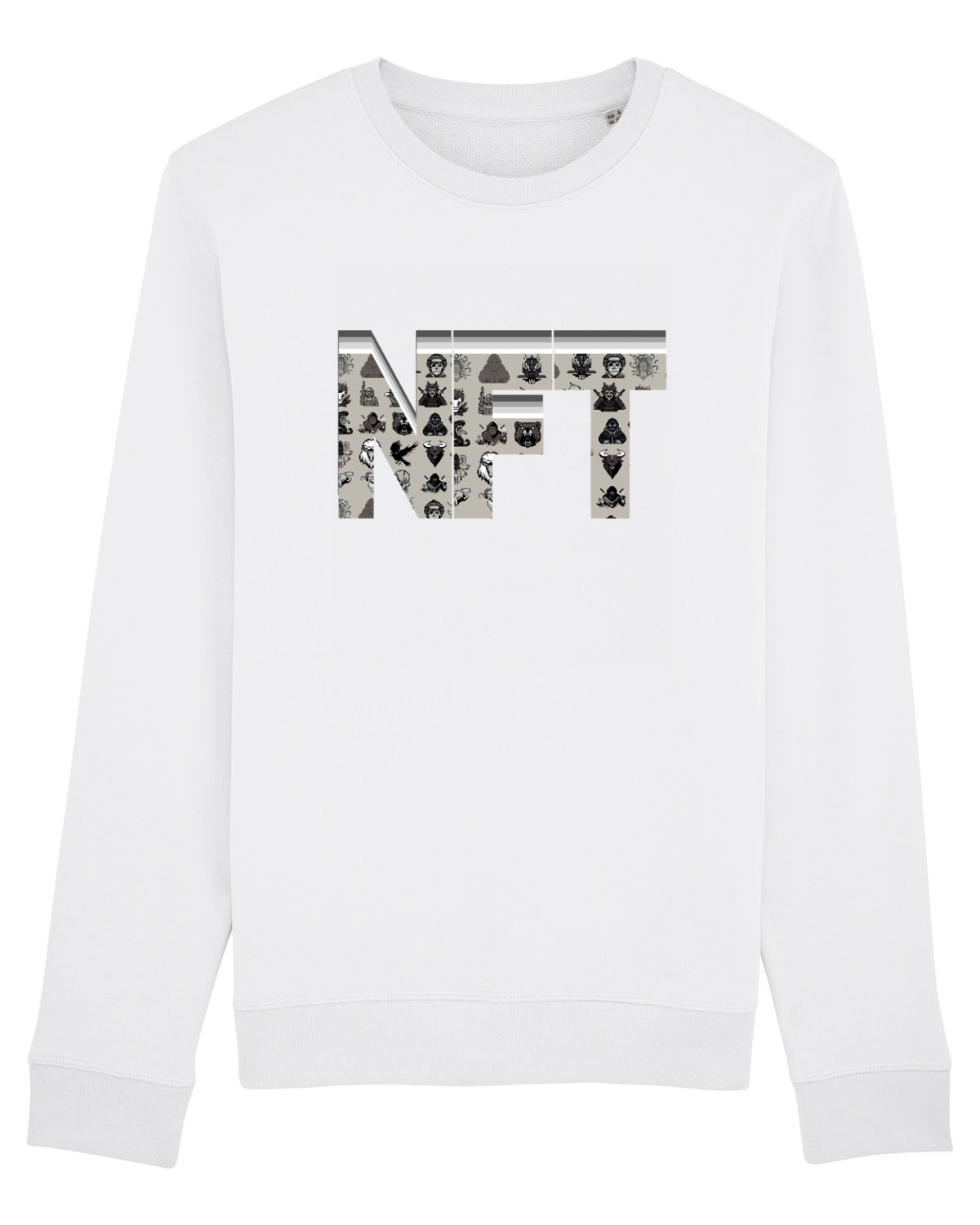 Bluză mânecă lungă Unisex Rise White