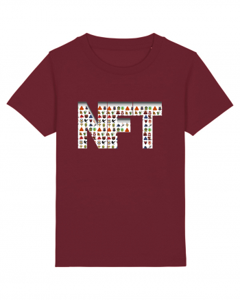 NFT Pixel Art Burgundy