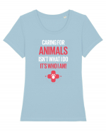 ANIMALS Tricou mânecă scurtă guler larg fitted Damă Expresser