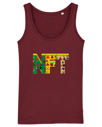 NFT Pixel Art Burgundy
