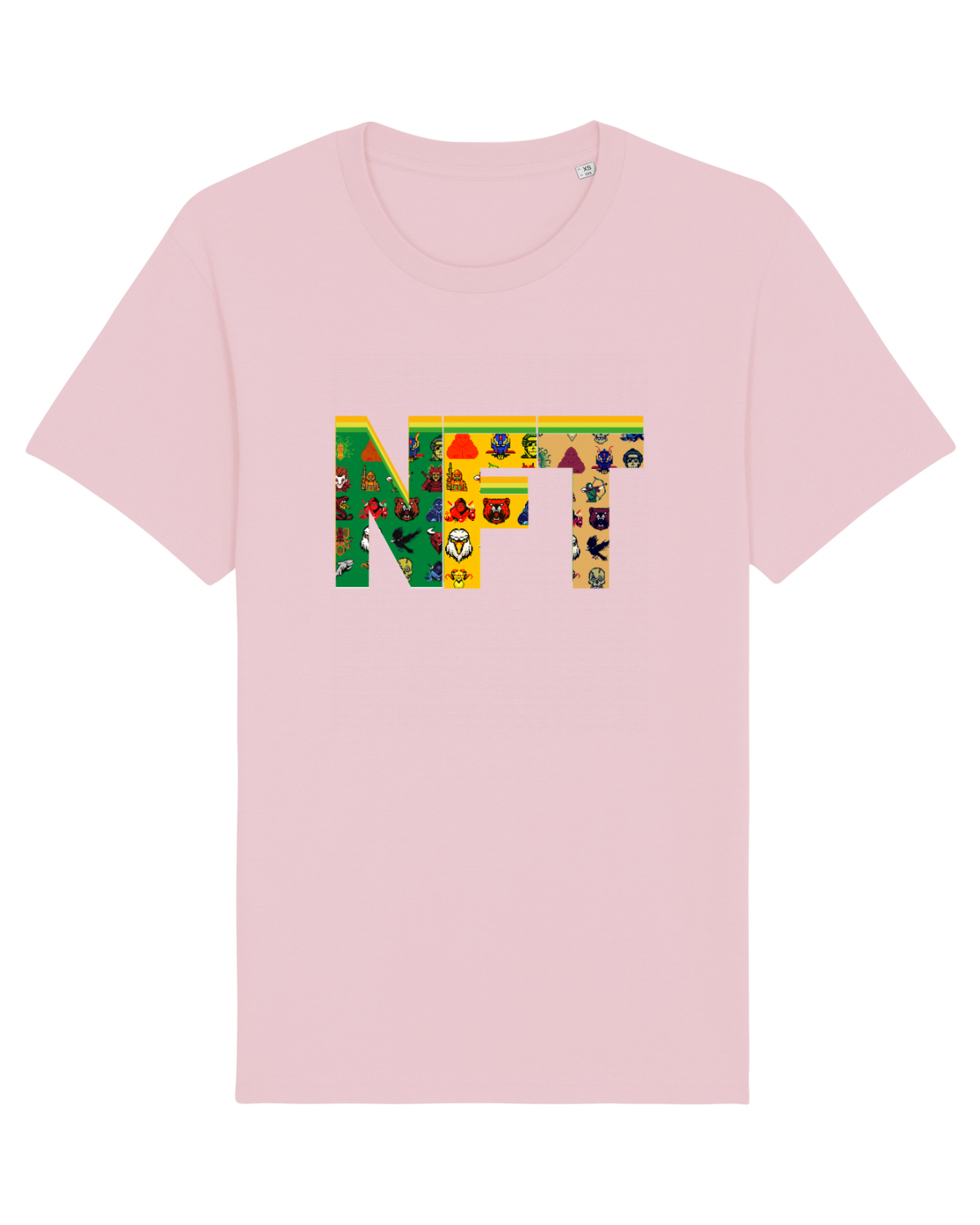 Tricou mânecă scurtă Unisex Rocker Cotton Pink