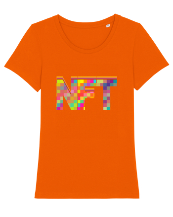 NFT Pixel Art Bright Orange