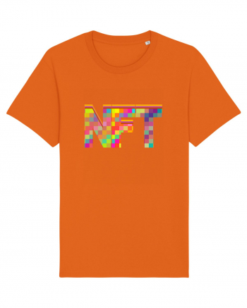 NFT Pixel Art Bright Orange