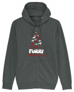 FURRY CHRISTMAS Hanorac cu fermoar Unisex Connector