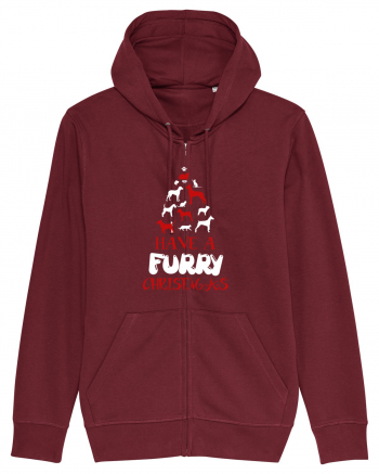 FURRY CHRISTMAS Burgundy